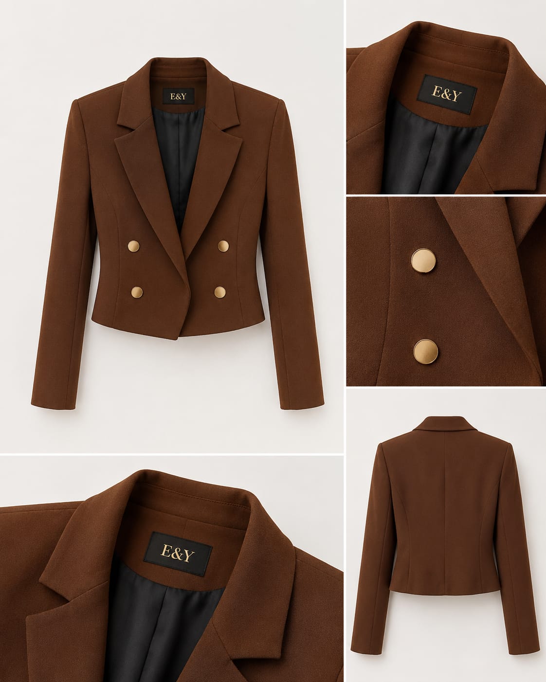 Cropped Blazer_Brown