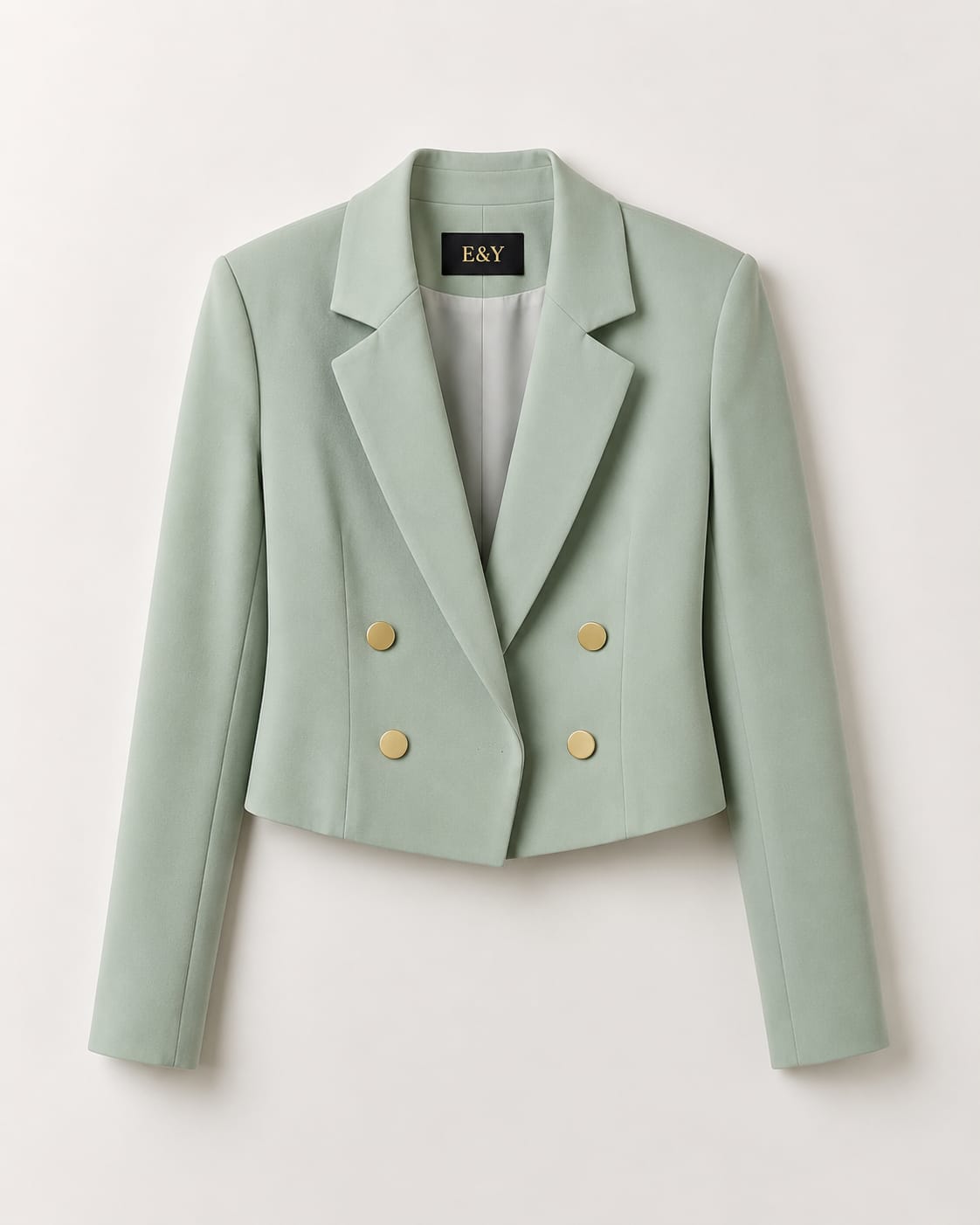Cropped Blazer_Mint Green